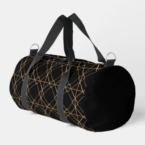 Black And Gold Art Deco  Duffle Bag