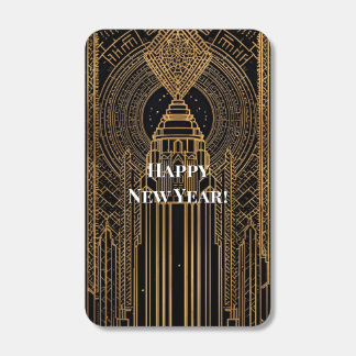 Black and Gold Art Deco Matchbox Matchboxes