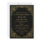 Black and Gold Art Deco Scrollwork Wedding