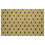Black and Gold Art Deco Style Fabric