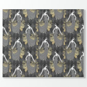 Black and Gold Art Deco Wrapping Paper (Flat)