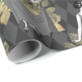 Black and Gold Art Deco Wrapping Paper (Roll Corner)