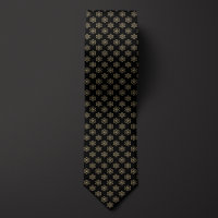 Black and Gold Atom Pattern