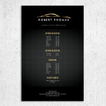 Black and Gold Auto Detailing, Auto Repair Flyer<br><div class="desc">A fluid illustration of a gold sportscar set on a black background becomes the perfect identity for any auto business on this customizable flyer. Great for auto detailers, auto repair, car dealerships, car washes, etc. Personalize this flyer template with your price lists, service menus, special promotions and more. © 1201AM...</div>