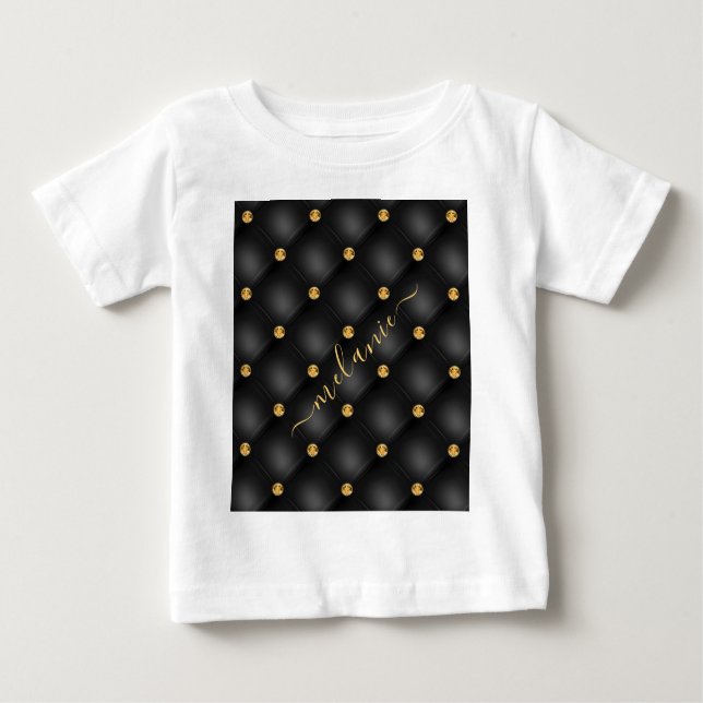 Black and Gold Baby T-Shirt (Front)