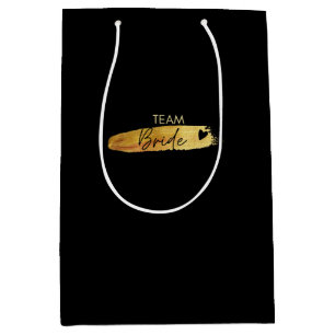 Black and Gold Bachelorette Party Favor Bag