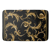 Black and Gold Bath Mat | Zazzle