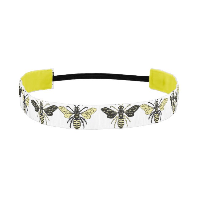 Black and Gold bee headband (Front)