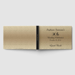 Black and Gold Birthday Party Memory/Guest Book