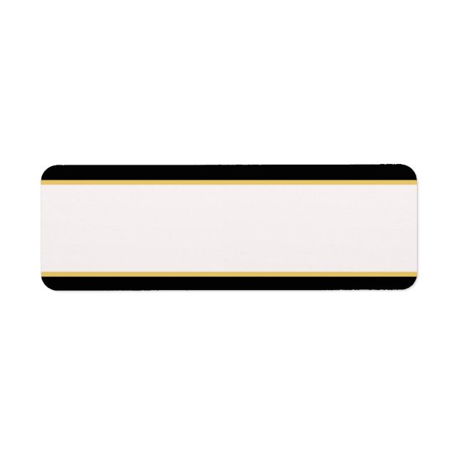 Black and Gold Border Label (Front)