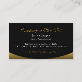 Black and Gold Business Card