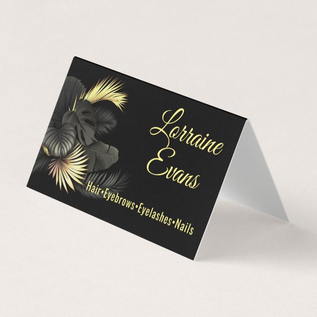 Black and Gold.  Business Card (Front)