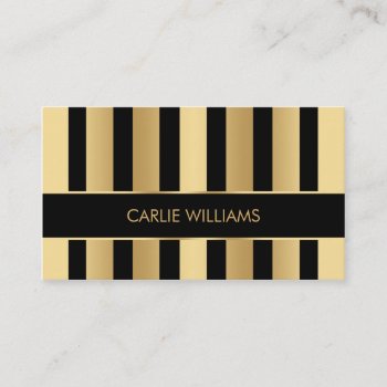 Black And Gold Business Card Template by CardStyle at Zazzle