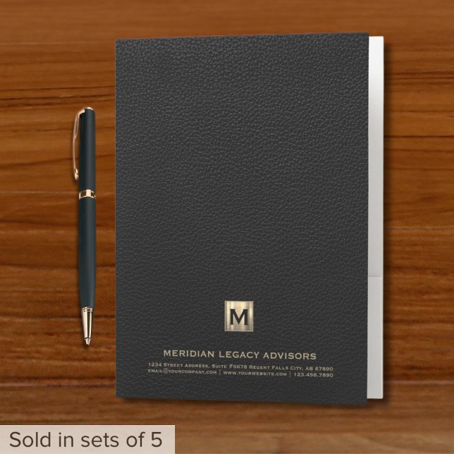 Black and Gold Business Presentation Folder (Creator Uploaded)