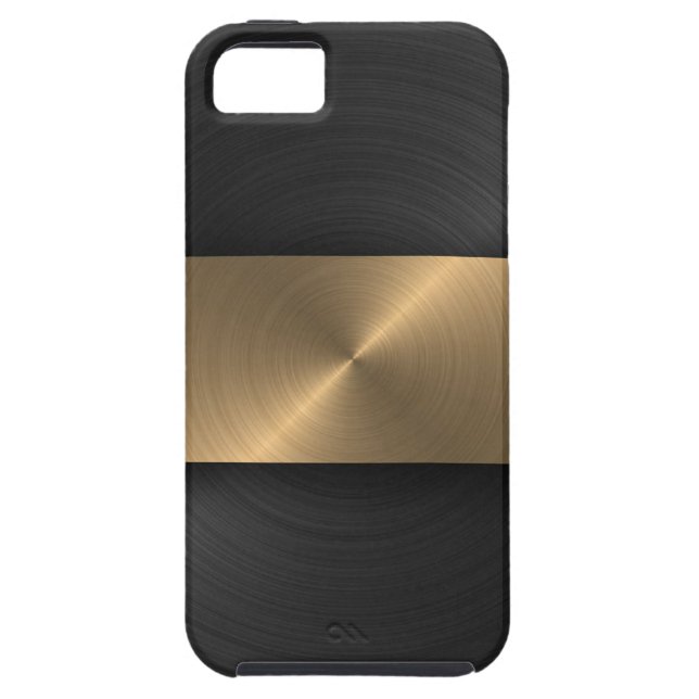 Black And Gold Case-Mate iPhone Case (Back)
