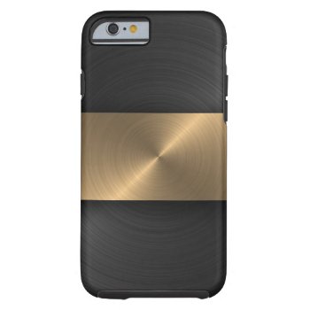 Black And Gold Tough Iphone 6 Case by unique_cases at Zazzle