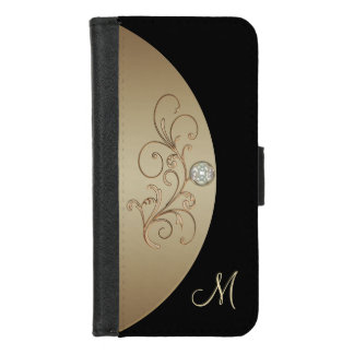Black and Gold Celtic Monogram Wallet Case