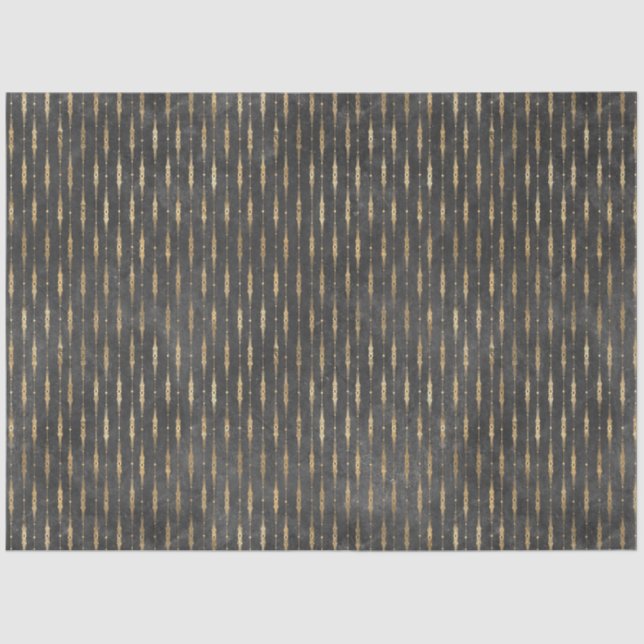 Black and Gold Circus Series Design 13 Tissue Paper (Front)