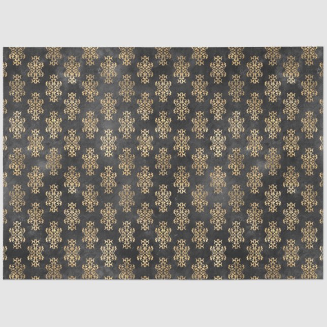 Black and Gold Circus Series Design 18 Tissue Paper (Front)