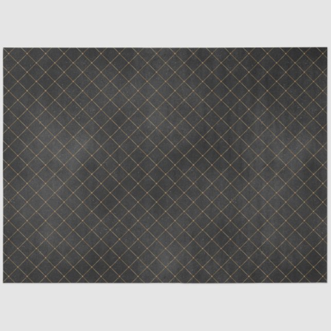 Black and Gold Circus Series Design 19 Tissue Paper (Front)