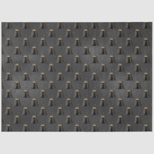 Black and Gold Circus Series Design 1 Tissue Paper (Front)