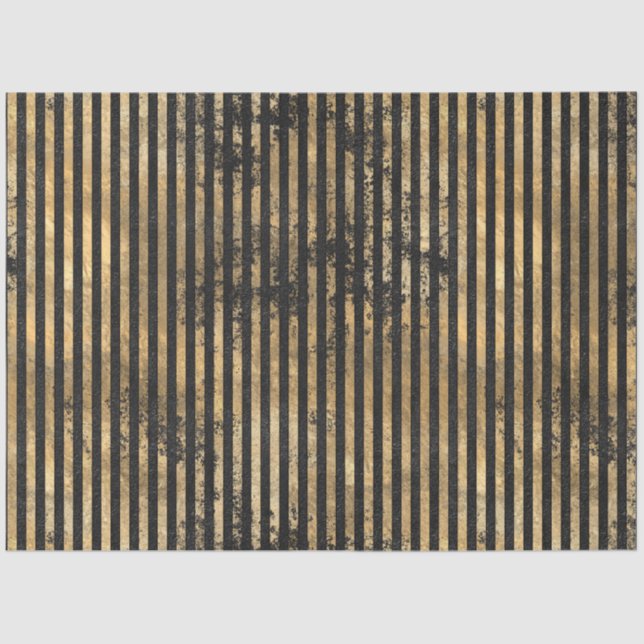 Black and Gold Circus Series Design 6 Tissue Paper (Front)