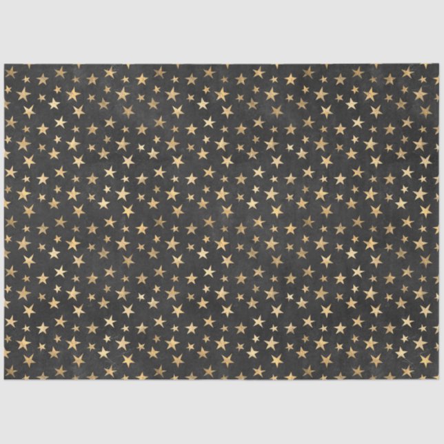 Black and Gold Circus Series Design 7 Tissue Paper (Front)
