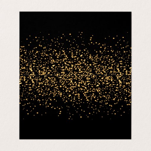 Black and Gold Confetti | Place Cards | Zazzle