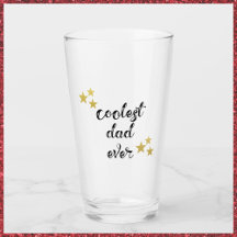 Black and Gold Coolest Dad Ever Shot Glass