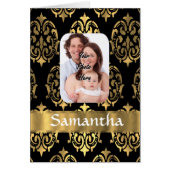 Black and gold damask (Front)