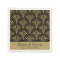 Black and Gold Deco Fans Personalized