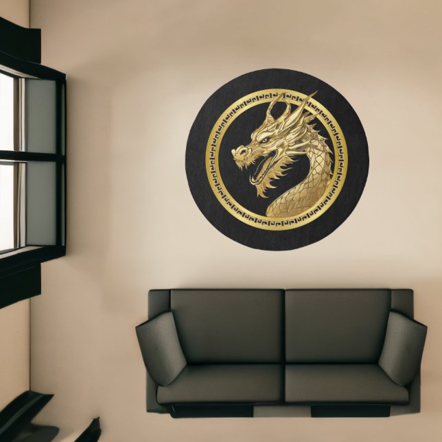 Black and Gold Dragon- Rug (Insitu (Indoor 1))