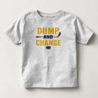 Black and Gold Dump and Change Hockey