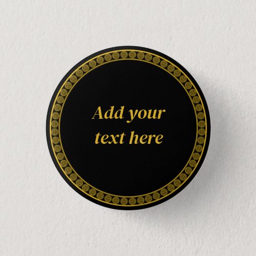 Black and Gold Elegance Template Button