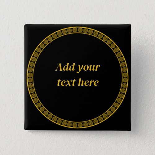 Black and Gold Elegance Template Button