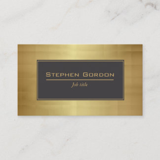 Black and gold elegant business card