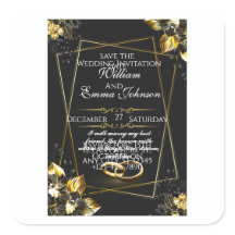 Black and Gold Elegant Wedding