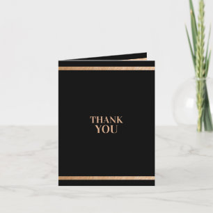 Black and Gold, Employee Thank You Card