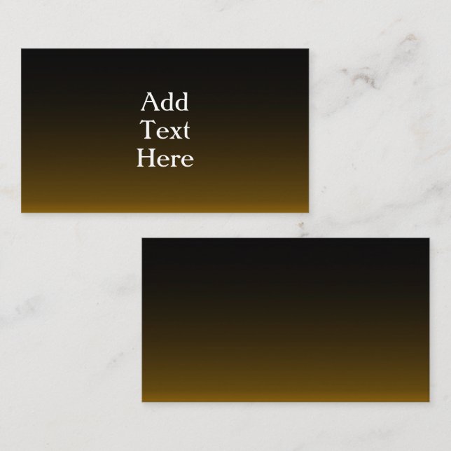 Black and Gold Enclosure Card (Front/Back)