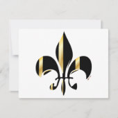 Black and Gold Fleur de Lis (Front)