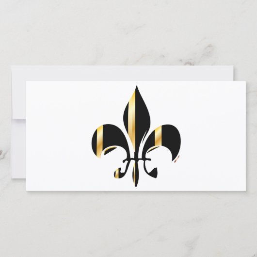 Black and Gold Fleur de Lis (Front)