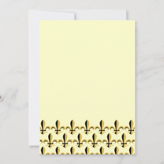 Black and Gold Fleur de lis (Back)