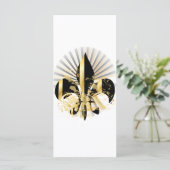 Black and Gold Fleur de Lis (Standing Front)