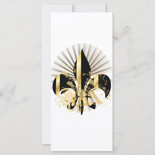 Black and Gold Fleur de Lis (Front)