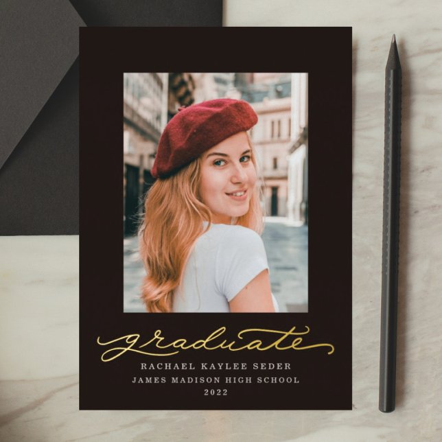 Black and Gold Foil Script Foil Announcement (Creator Uploaded)