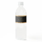 Black and Gold Foil Waterproof Cosmetics Jar Label