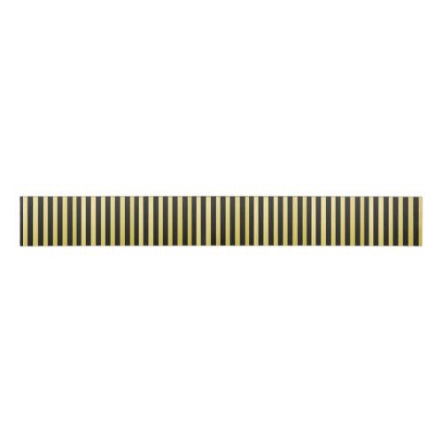Black and Gold For Men Striped Ribbon