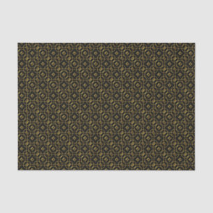 Black and Gold Geometric Pattern Shiny Elegant Tissue Paper