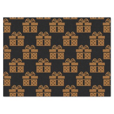 Black and Gold Gift Boxes and Bows