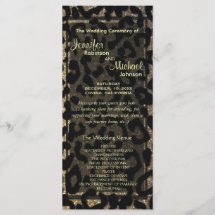 Black and Gold Glitter Program